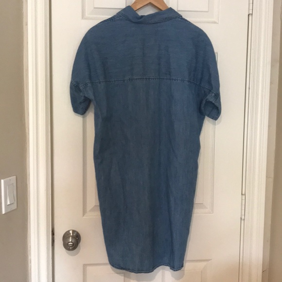 Madewell Denim Chambray Button Up Dress Shift - Picture 6 of 6